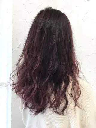 セミロング カラー 大人垢抜け ダブルカラー【上野】のヘアスタイル