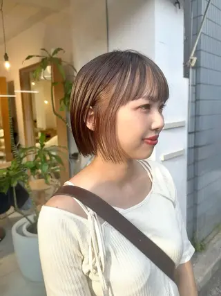 ショート カラー 安永 涼のヘアスタイル
