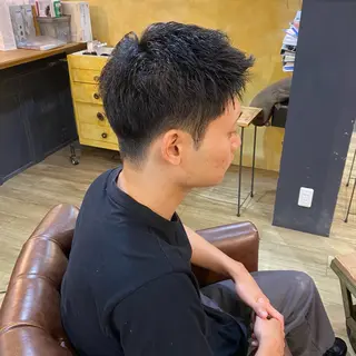 メンズ ツヤ感/透明感カラー /蟹江/harunaのヘアスタイル