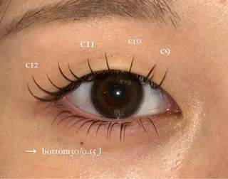 マツエク・マツパ NORA senaのマツエク・マツパデザイン