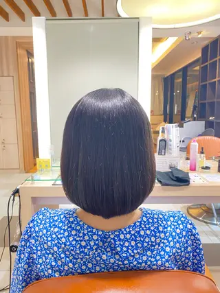 ミディアム 🦋‪ハイトーンカラ ー🦋‪熊田 史織のヘアスタイル