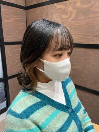 ミディアム カラー 韓国レイヤー/髪質 改善/縮毛🤍吉田のヘアスタイル