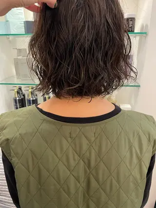ミディアム パーマ ヘアアレンジ 🍊mai🍊 似合わせパーマのヘアスタイル