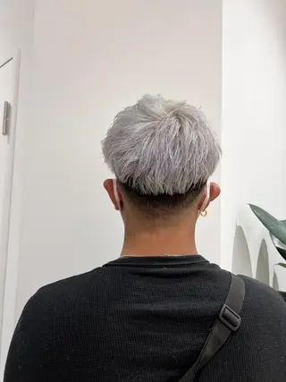 ショート カラー メンズ ally hairsalon所属・Emi .のヘアスタイル