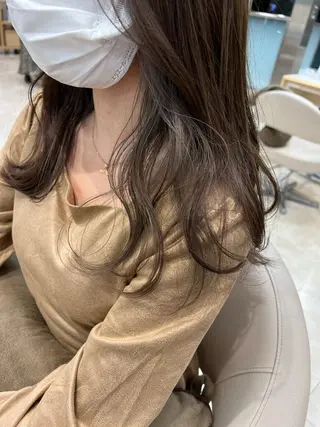 ロング カラー 似合わせ.ﾍｱｾｯﾄ 得意🌹井上美沙のヘアスタイル