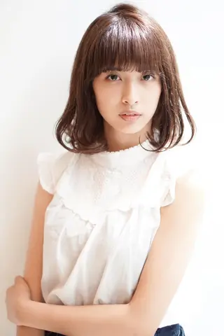 ミディアム カラー ディレクター ノナカのヘアスタイル