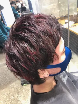 カラー メンズ mai🐷髪質改善 🖤透ける暗髪🖤のヘアスタイル