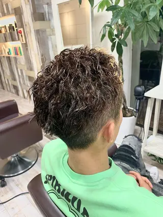 パーマ メンズ hiar make ROSEL所属・ROSEL末吉 海渡のヘアスタイル