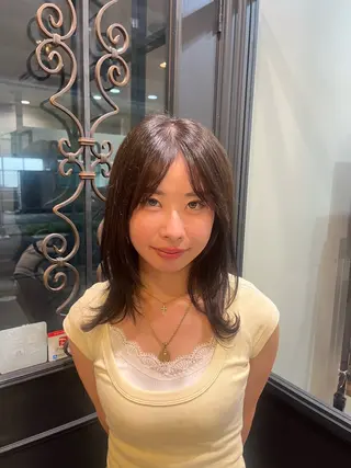 セミロング みゆ/カラー モデル募集中🎀🤍のヘアスタイル