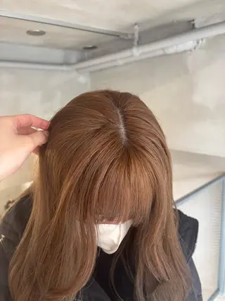 セミロング カラー 🧸ベージュ/カット モデル☘️/MIKUのヘアスタイル