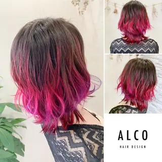 ミディアム カラー ワタイショウタ 髪質改善✨眉毛サロンのヘアスタイル