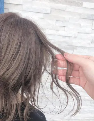 ミディアム カラー パーマ 美容室 ソンリエのヘアスタイル