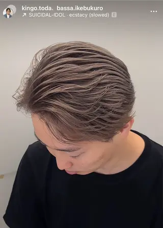 カラー メンズ 池袋シャドールーツ /バレイヤージュ戸田のヘアスタイル