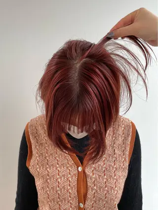 カラー 🎀すず🎀 白楽駅・神奈川大学のヘアスタイル