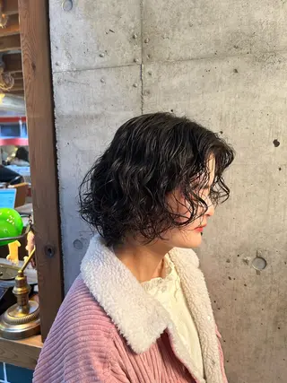 セミロング パーマ 🎨デザイン🥇 美髪・艶髪 日暮千敬のヘアスタイル