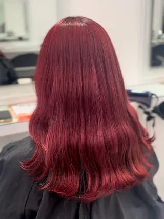 ミディアム カラー 🥀ワンホン風暖色 カラーRISA🥀のヘアスタイル