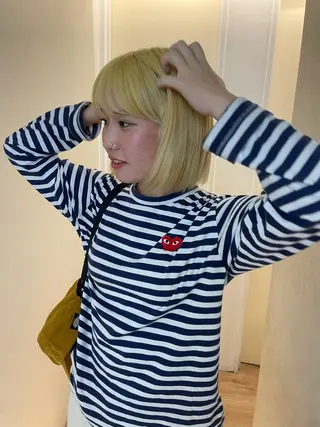 カラー ハッシュレイヤー/ ハイトーン/senaのヘアスタイル