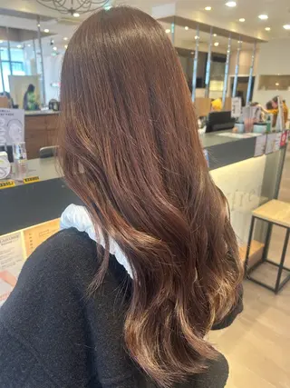 ロング 透明感たっぷり ベージュ🥣✨ヒラリのヘアスタイル