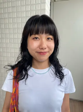 セミロング カラー パーマ Toiro 横浜所属・🎀レイヤー/パーマ カラー/ai🎀のヘアスタイル