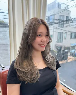 ロング カラー パーマ ヘアアレンジ メンズ ☀ハイトーンカラー☀ 治野心のヘアスタイル