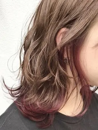 ミディアム カラー 横野 孝志のヘアスタイル