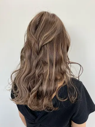 ロング カラー パーマ ヘアアレンジ キッズ ネイル マツエク・マツパ hair  mode RITZ所属・★ 里奈★のヘアスタイル