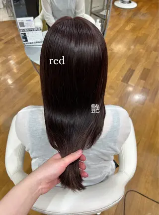 セミロング カラー ありむらもえ/ インナーカラーのヘアスタイル