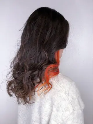 セミロング カラー パーマ ヘアアレンジ 髪質改善SALON MIST＋所属・阪神尼崎駅徒歩2分 半個室サロン　小田稔のヘアスタイル