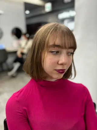 ショート 🌟髪質改善ケアカラ ー美髪縮毛矯正y🌟のヘアスタイル