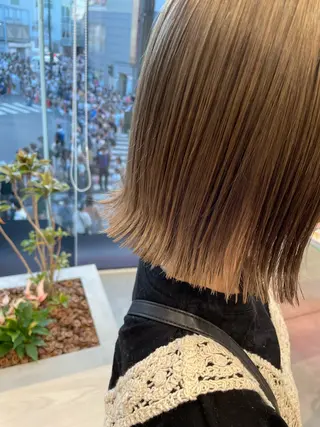 ショート カラー メンズカット ボブ/米崎駿也のヘアスタイル