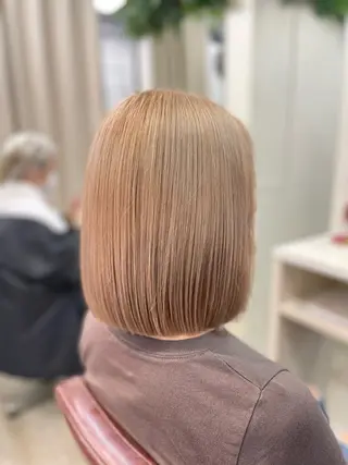 ミディアム カラー 韓国ヘア🤍髪質改善 🇰🇷AKANEのヘアスタイル