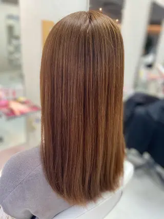 セミロング カラー 菊地 美憂のヘアスタイル