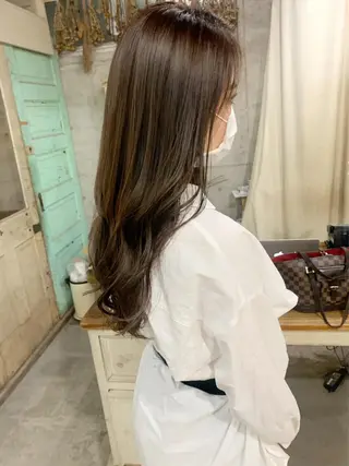 ロング カラー kimika🥑 メンズ/髪質改善のヘアスタイル