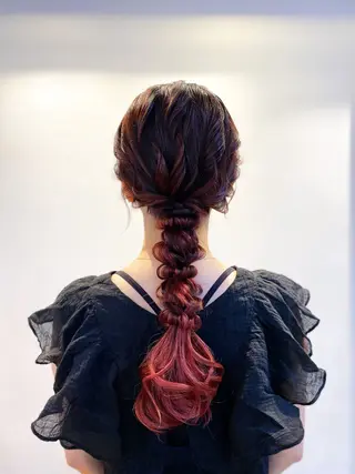 セミロング ヘアアレンジ 石垣廣乃 /Hironoのヘアスタイル