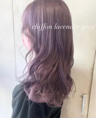 セミロング カラー ワンホン/韓国ヘア 🤍amiのヘアスタイル