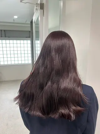 ロング カラー 愛結 暖色カラー🎀🩰のヘアスタイル