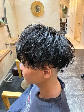 パーマ メンズ メンズ特化/パーマ/ フェードWATARUのヘアスタイル
