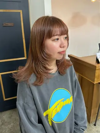 ミディアム NAGISA 🎀カットモデル🎀のヘアスタイル