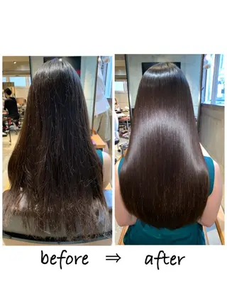 ロング 縮毛矯正/髪質改善 井上智秀のヘアスタイル