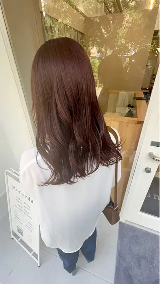 ミディアム カラー ブリーチ矯正💐 ミルクティー💐ナオのヘアスタイル