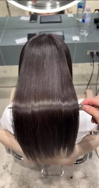 ミディアム ✨髪質改善 縮毛矯正 艶髪 立川美容室✨のヘアスタイル