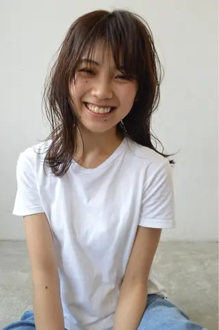 セミロング 【今だけブリーチ 限定価格💕】すみのヘアスタイル