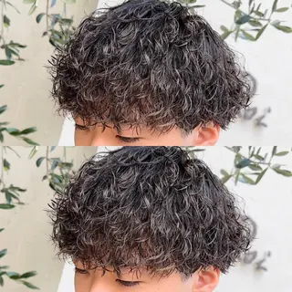 メンズ 年間2000名担当◎ パーマ職人/仲原佑樹のヘアスタイル