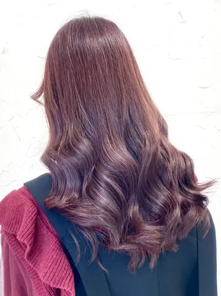 セミロング カラー 大人垢抜け ダブルカラー【上野】のヘアスタイル