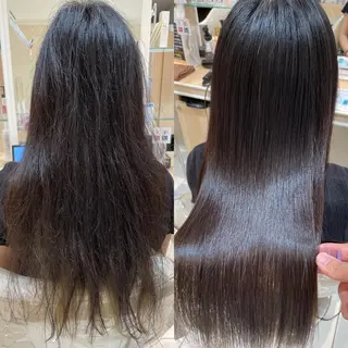 ロング 縮毛矯正、髪質改善／ 松田 龍之介のヘアスタイル