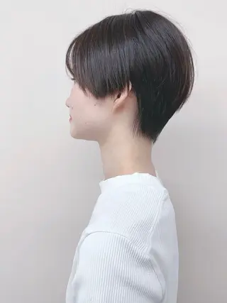 ショート パーマボブ/丸みボブ /くせ毛/とういのヘアスタイル