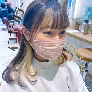 セミロング カラー 🌺ウルフカット職人 新垣渚🐺のヘアスタイル