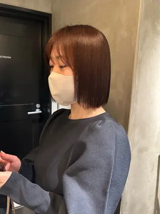 ミディアム パーマ デザインカラー❤︎ イシイレイのヘアスタイル