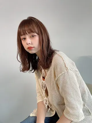 セミロング 🌜 Lulu 🌛 公式/大通のヘアスタイル