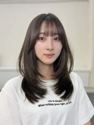 ミディアム カラー 🦋韓国系指名No1 店長/圓山 祐也🦋のヘアスタイル